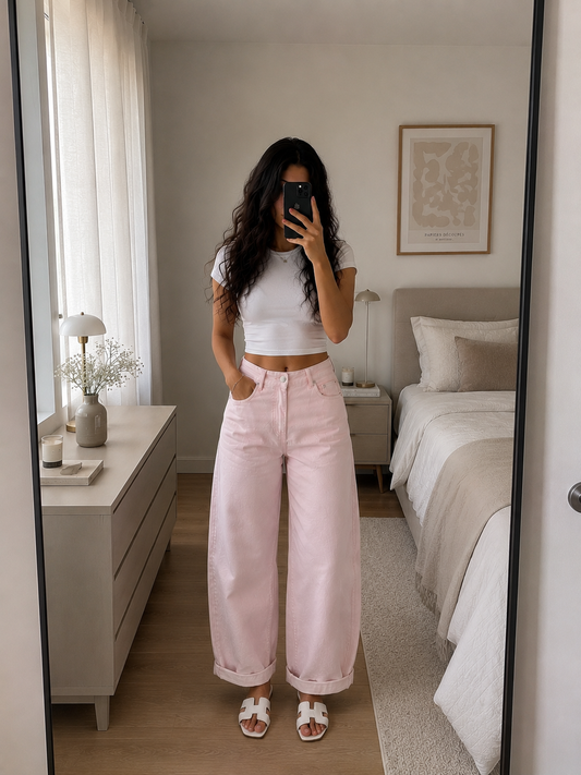 STRETCH BALLOON JEANS VALERIE ROSA Musselin kaufen | Miss Nova