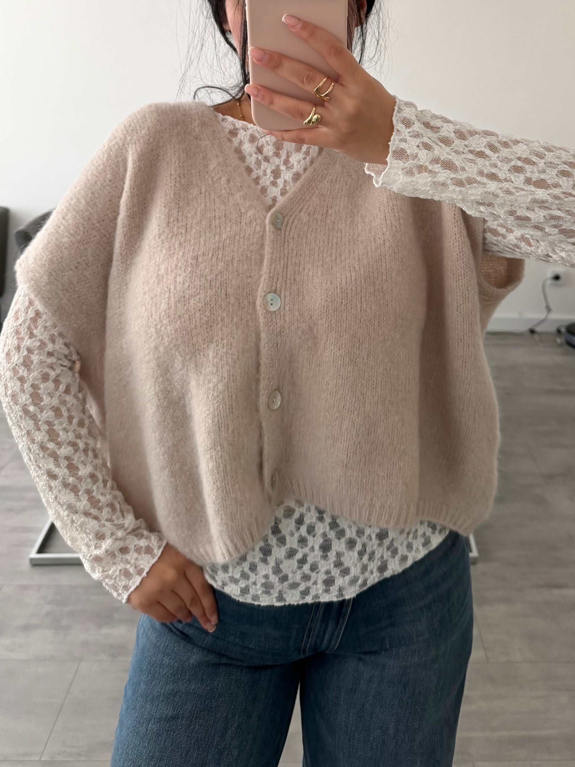 KURZARM STRICKJACKE LENI – Damenmode bei Miss Nova