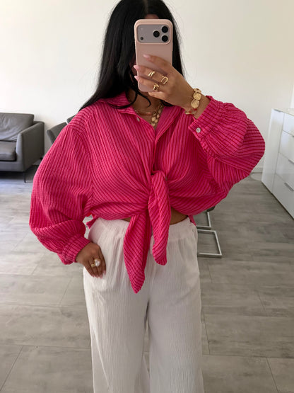 MUSSELIN BLUSE FABIENNE STREIFEN – Musselin Bluse bei Missnova