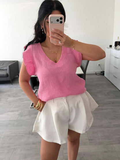 MUSSELIN TOP ESTHER – Musselin Mode Miss Nova