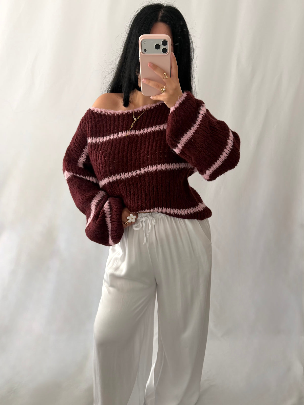 OFF-SHOULDER PULLOVER ELFI