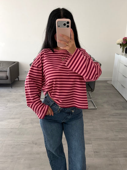 STRIPED COTTON LONGSLEEVE RUMI