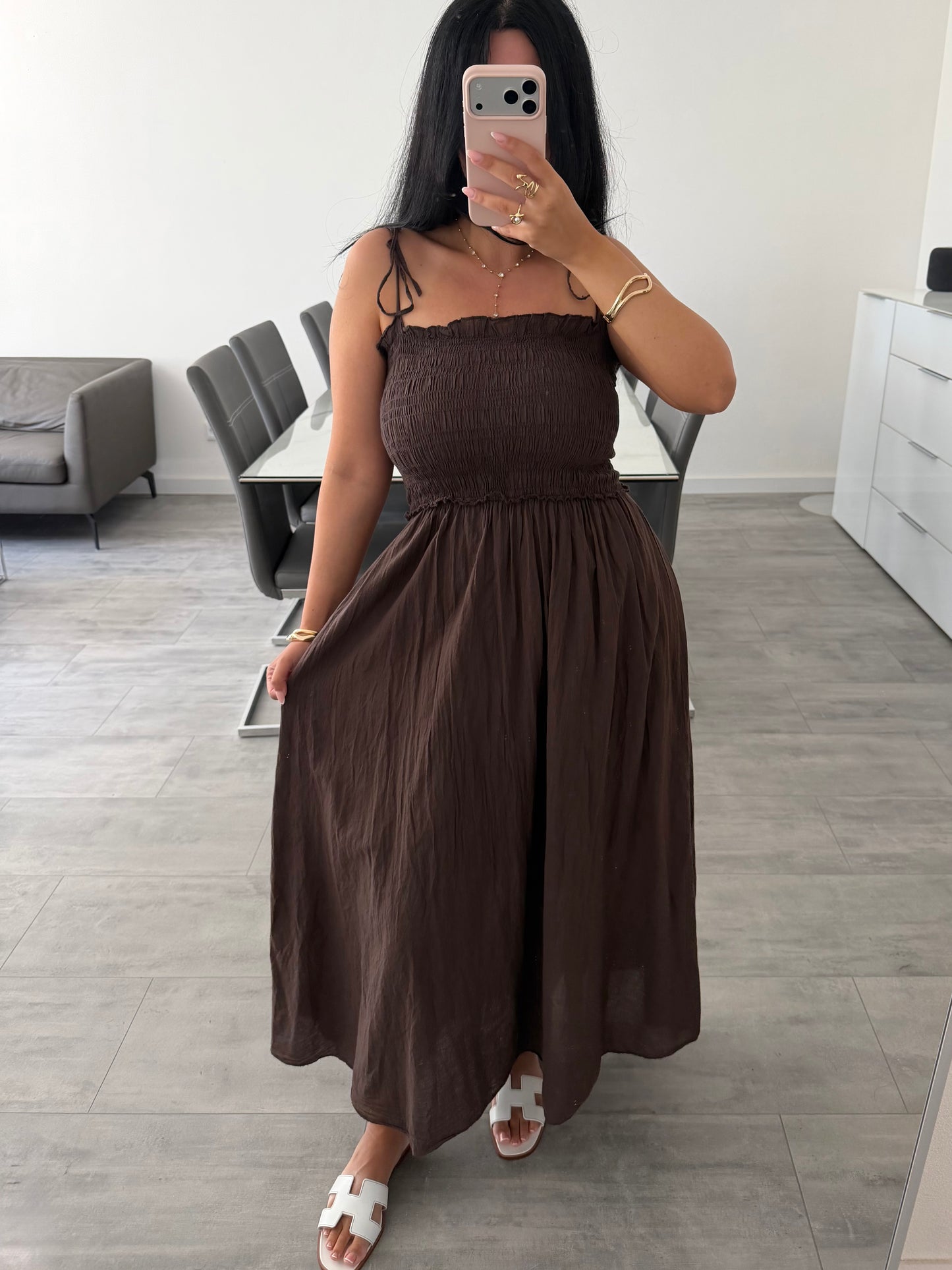 BAUMWOLLKLEID COSIMA MIT VERSTELLBAREN TRÄGERN