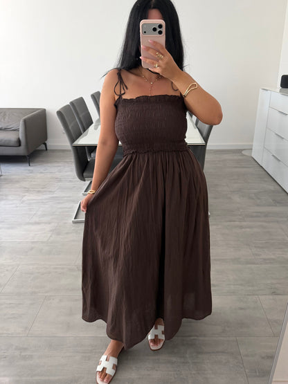 BAUMWOLLKLEID COSIMA MIT VERSTELLBAREN TRÄGERN