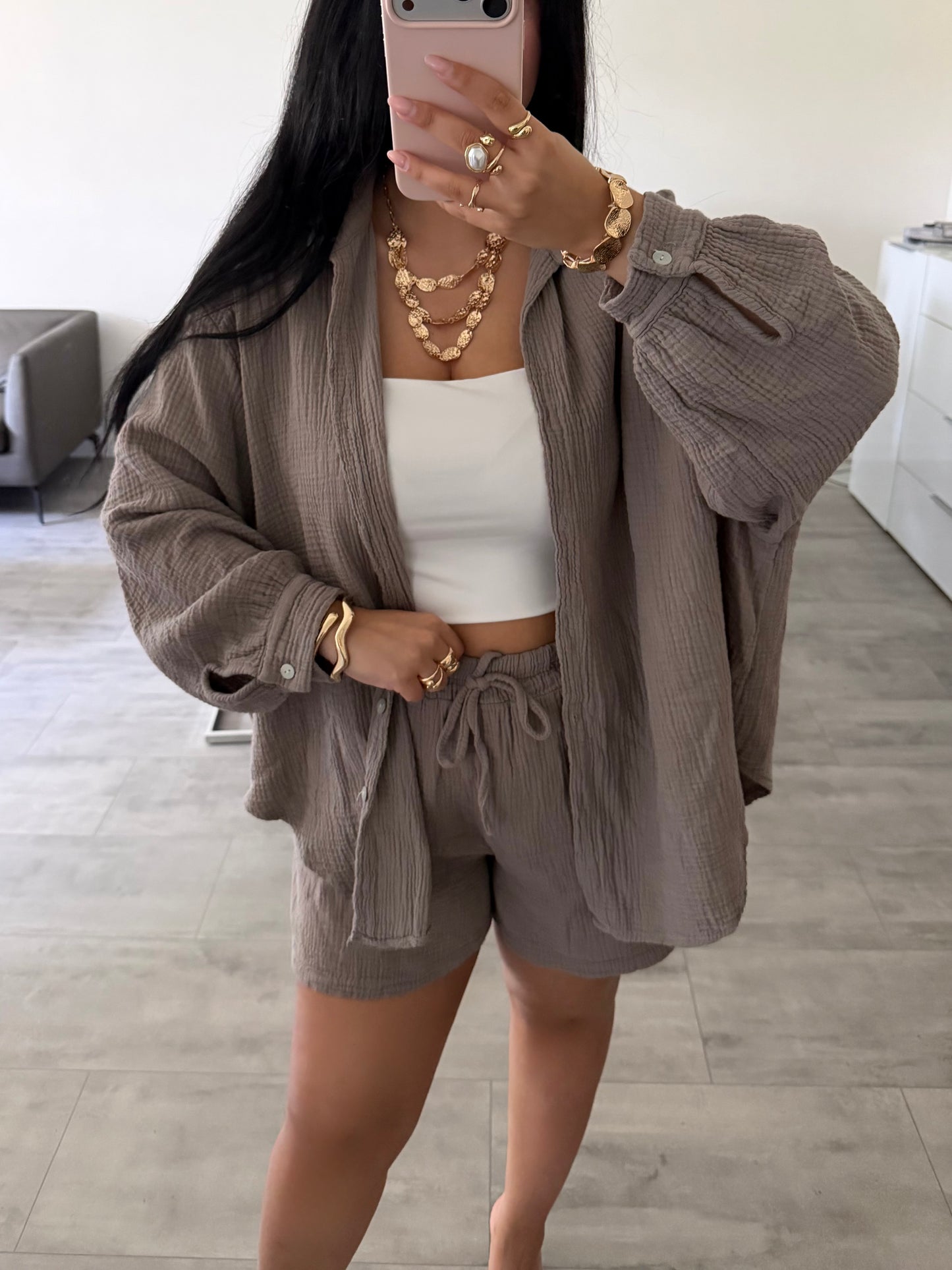 MUSSELIN SHORTS LEYA