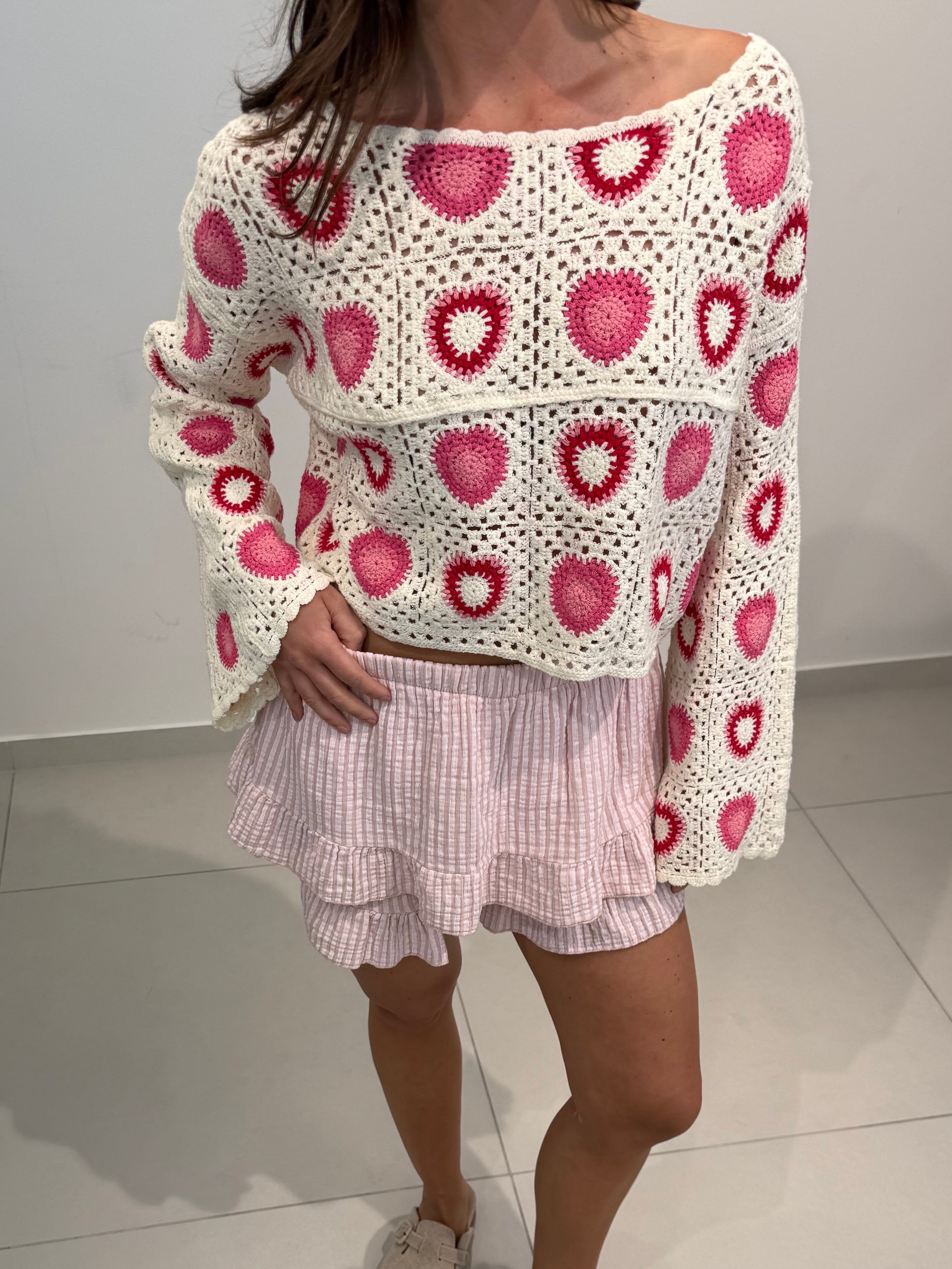 CROCHET HÄKELOBERTEIL ESTELLE – Miss Nova Damenmode