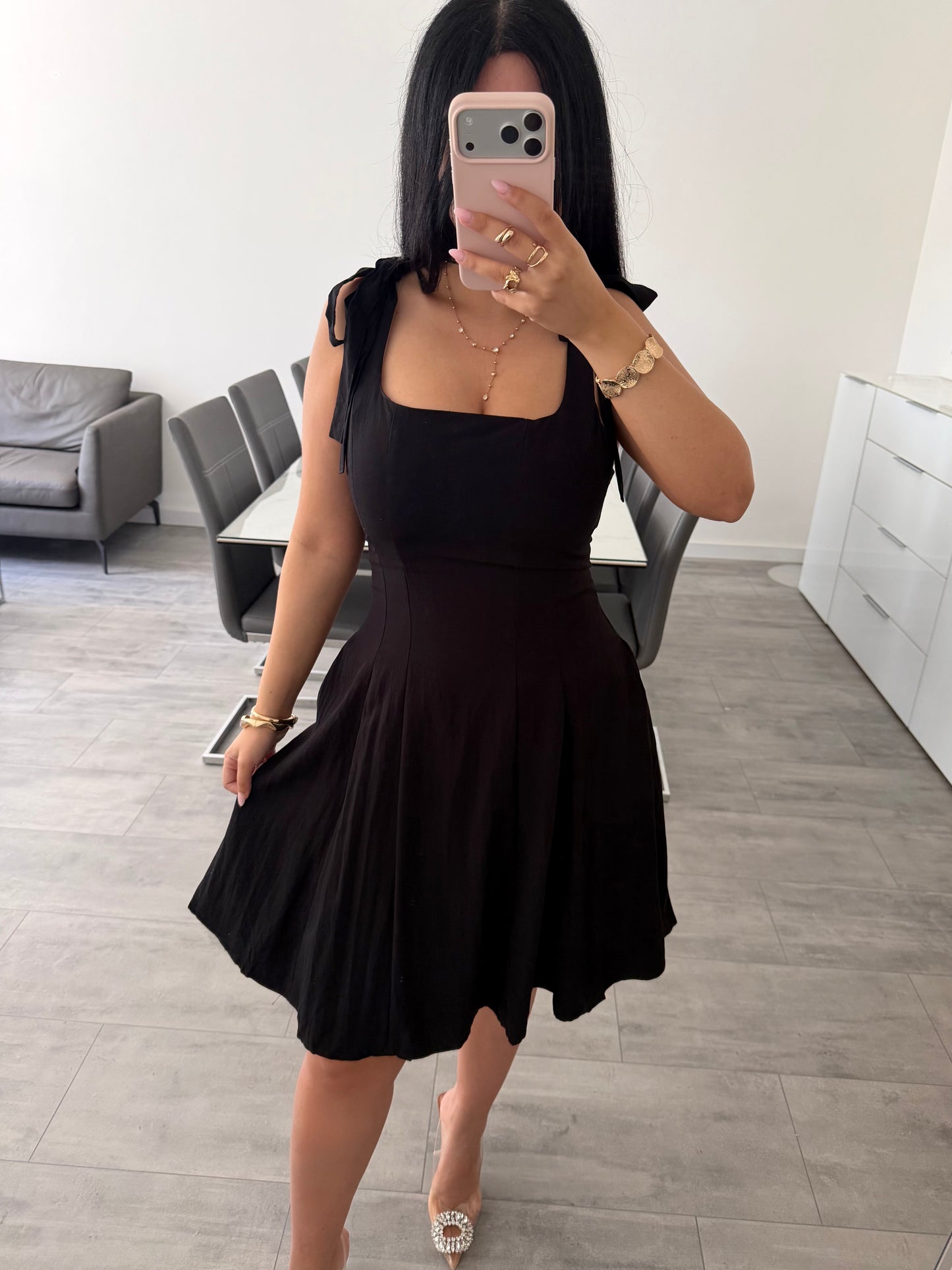 KLEID MIT SCHLEIFEN LYRA – Damenkleid bei Missnova