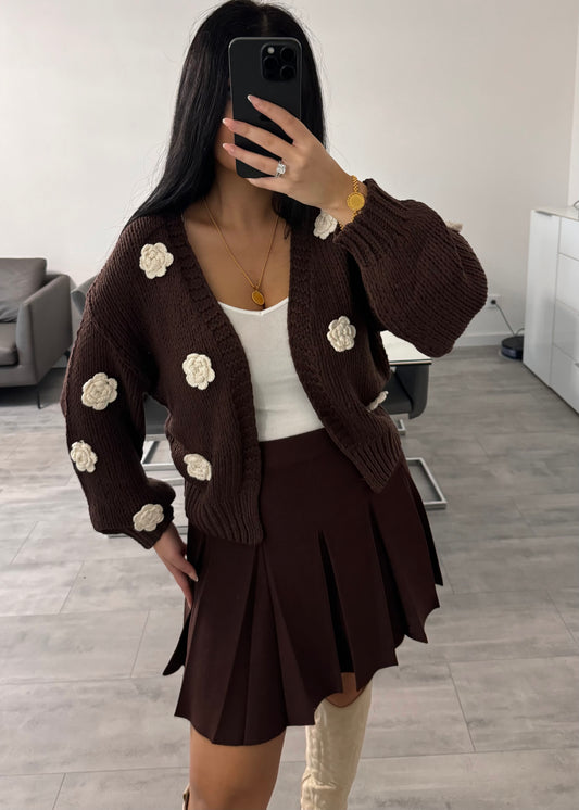 CARDIGAN ROSY CHOCOLATE