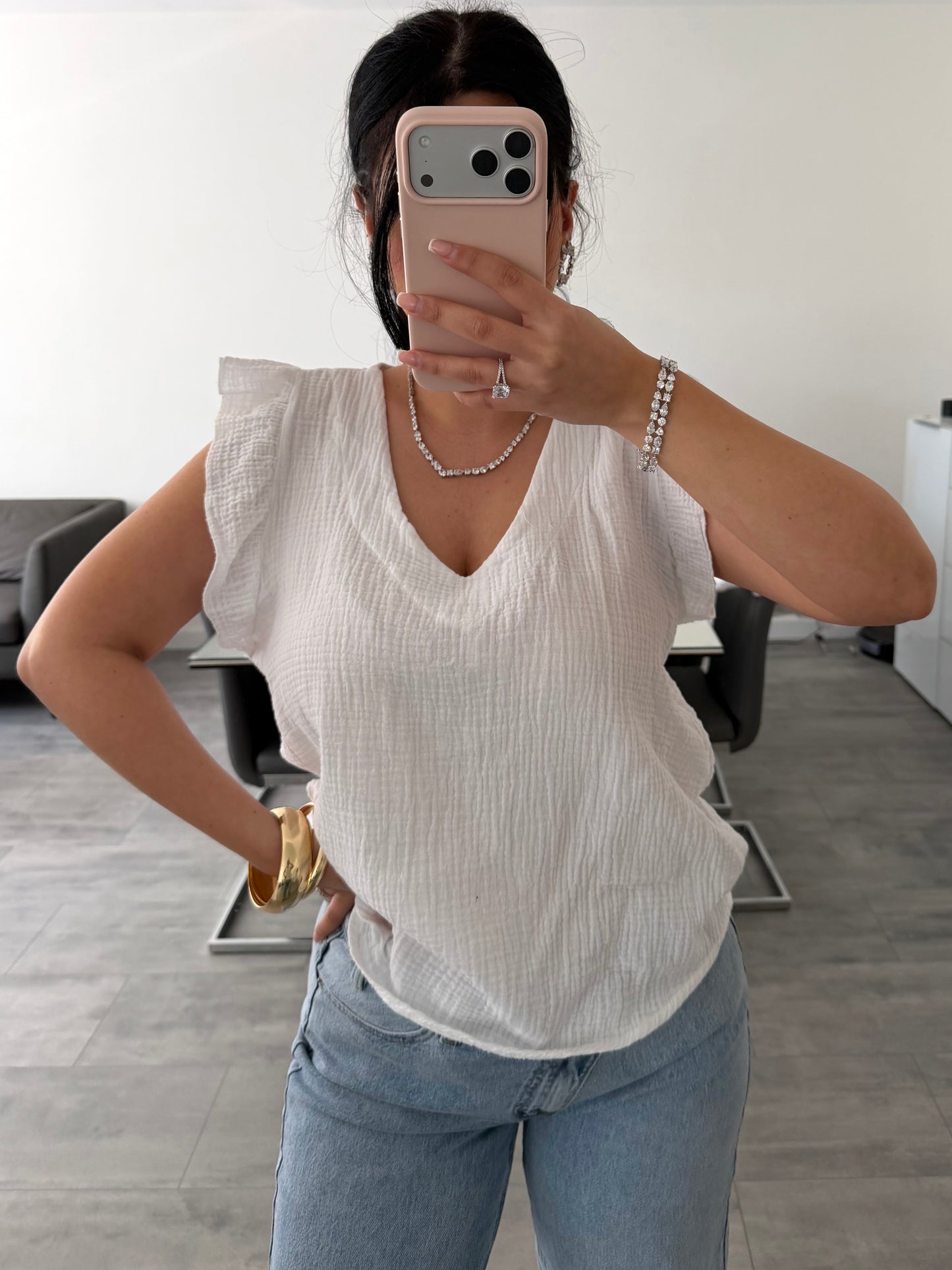 MUSSELIN TOP ESTHER – Musselin Mode Miss Nova