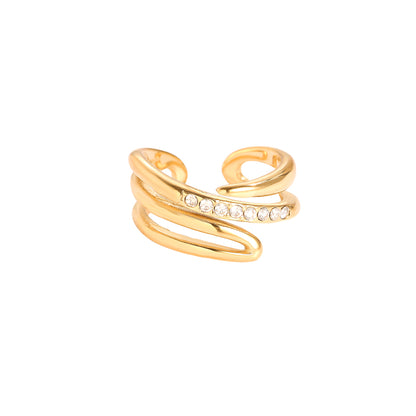 EDELSTAHL RING FREE DIAMOND – Miss Nova Damenmode