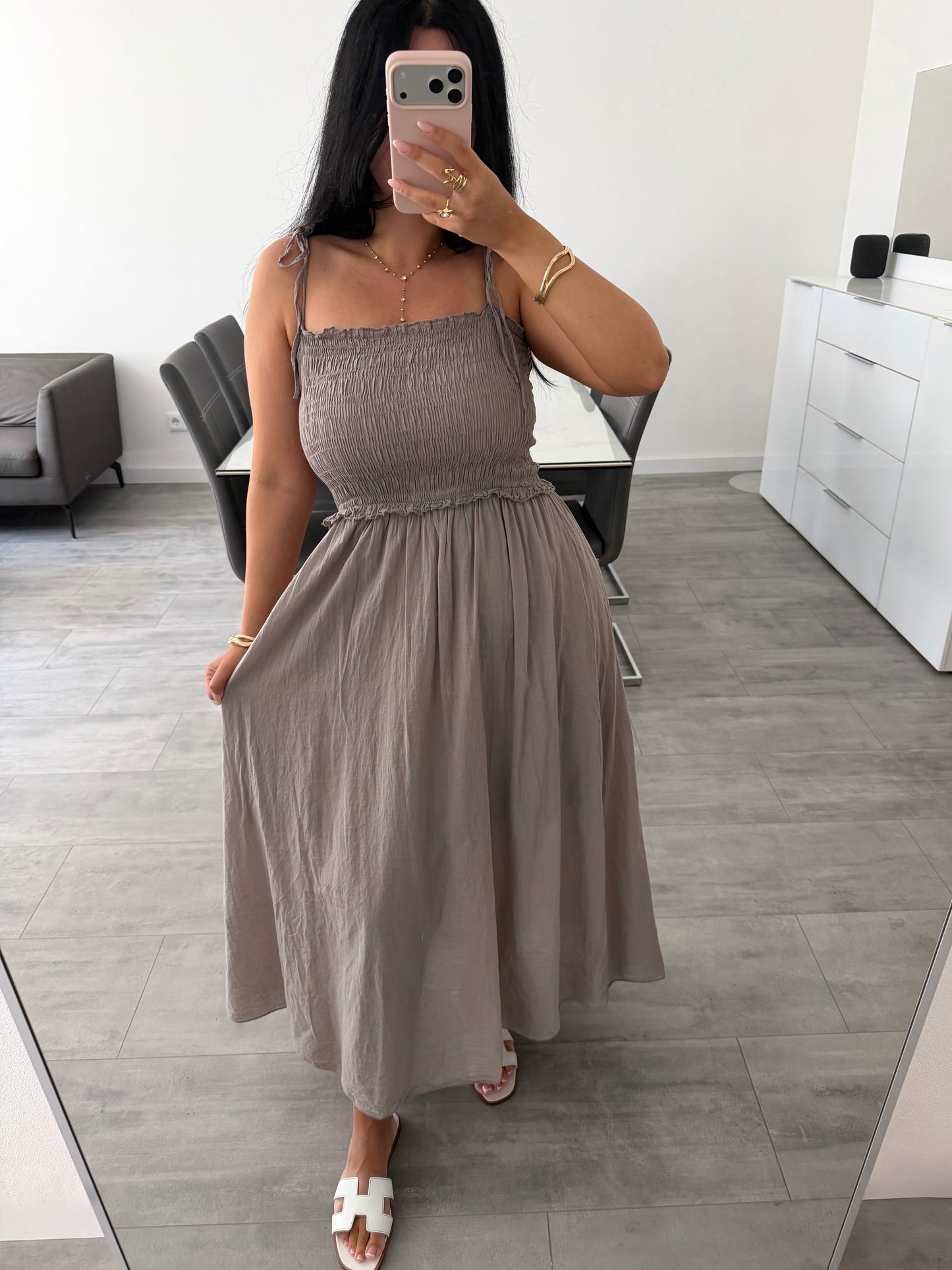 BAUMWOLLKLEID COSIMA MIT VERSTELLBAREN TRÄGERN