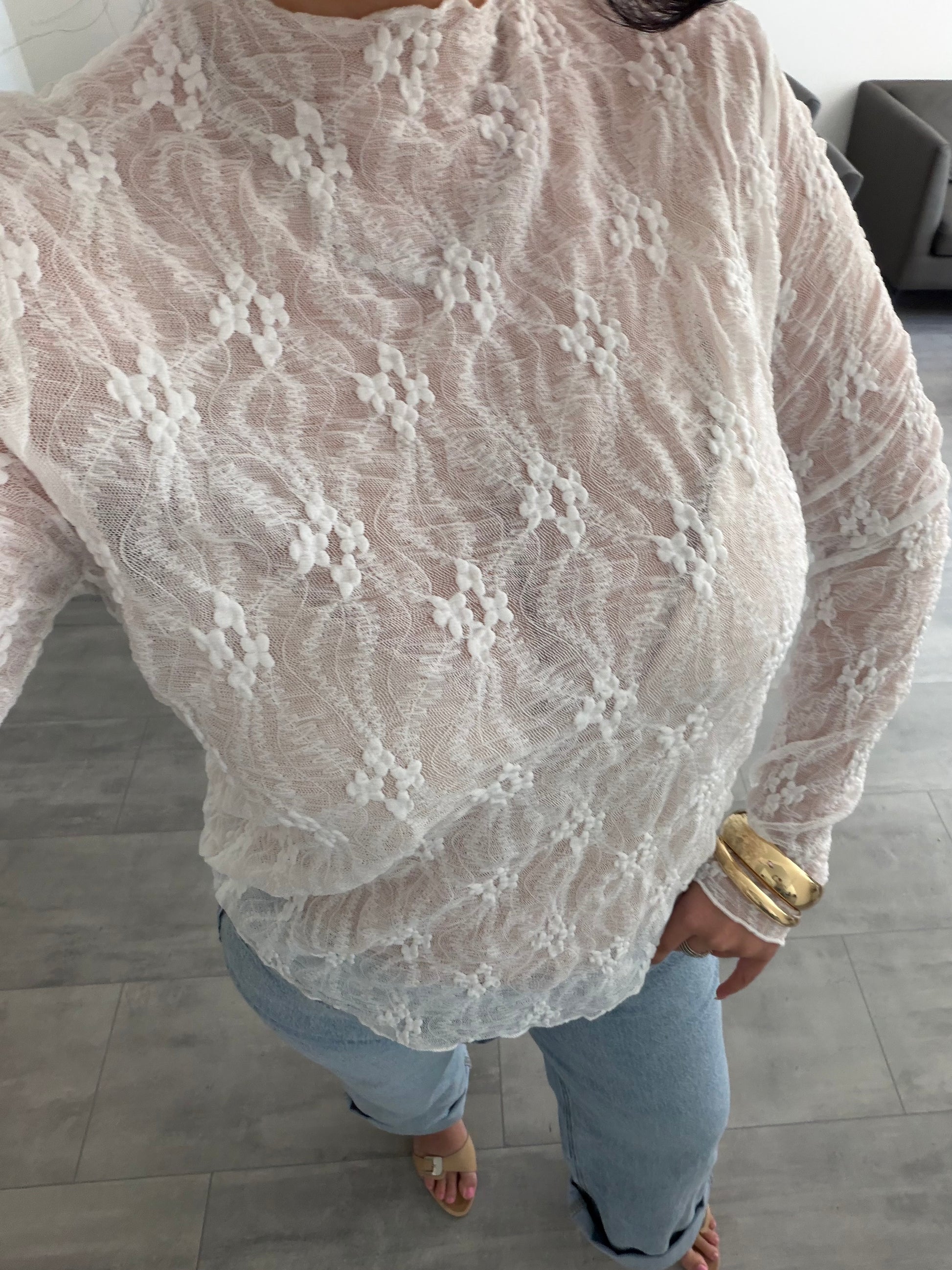 SPITZEN OBERTEIL ZENDAYA WEISS – Miss Nova Damenmode