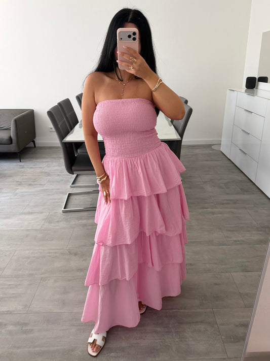 BAUMWOLL-MAXIKLEID SOPHIA Musselin kaufen | Miss Nova