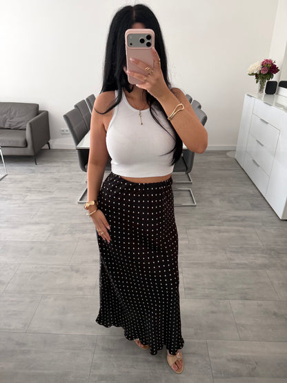 MAXI SEIDENROCK POLKA DOTS