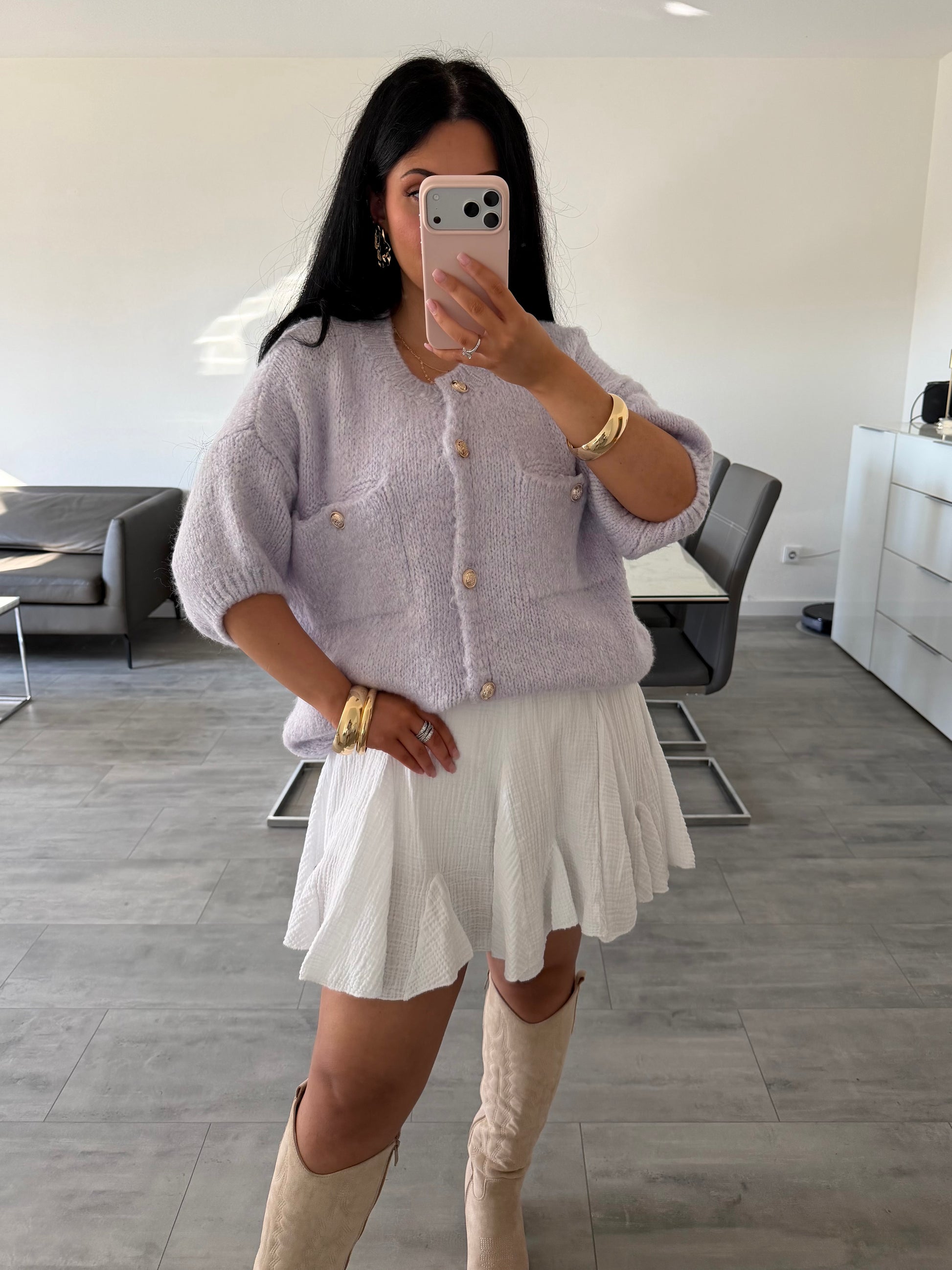 KURZARM STRICKCARDIGAN MALOU – Miss Nova Damenmode