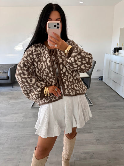 CARDIGAN NALA LEOPRINT – Miss Nova Damenmode