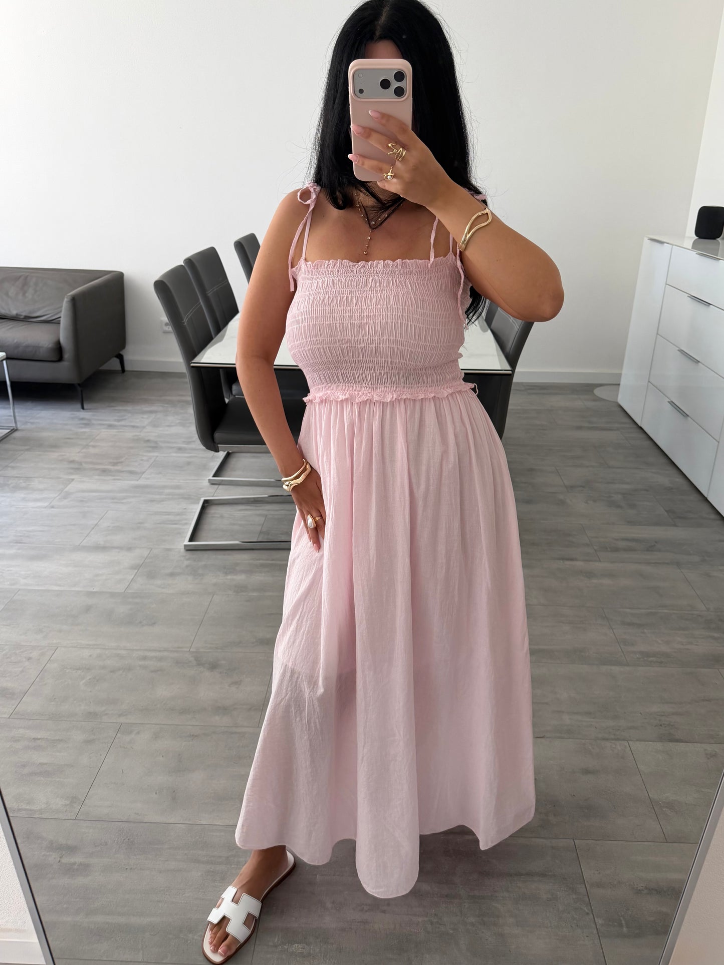 BAUMWOLLKLEID COSIMA MIT VERSTELLBAREN TRÄGERN