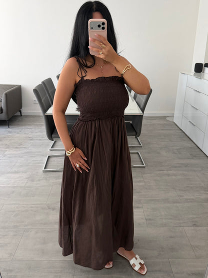 BAUMWOLLKLEID COSIMA MIT VERSTELLBAREN TRÄGERN