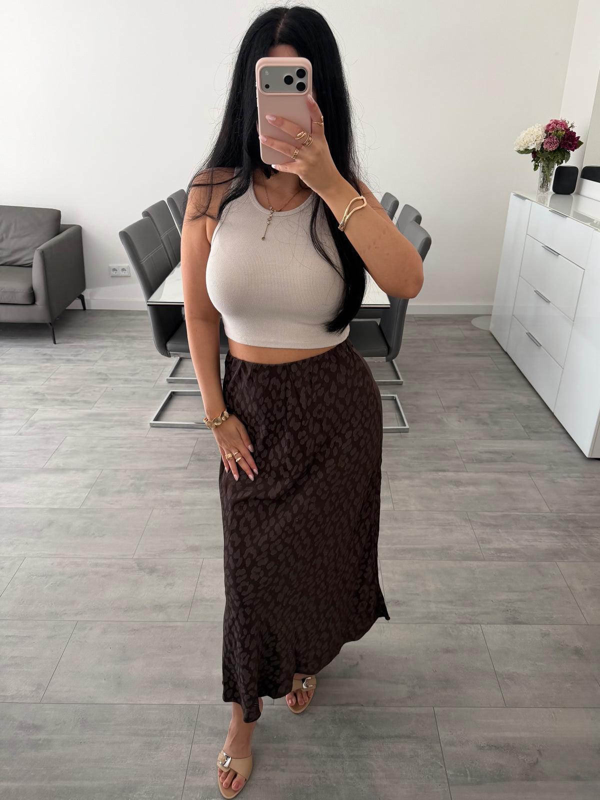 MAXI SEIDENROCK LEOPRINT