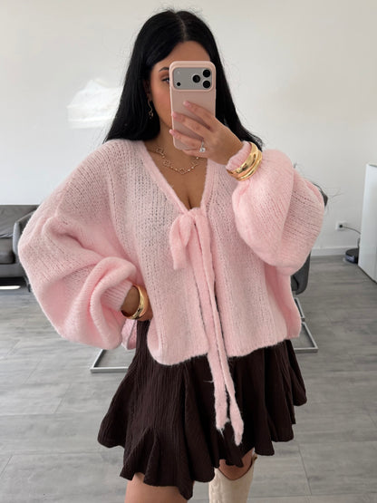 SOFT CARDIGAN NORA MIT SCHLEIFE