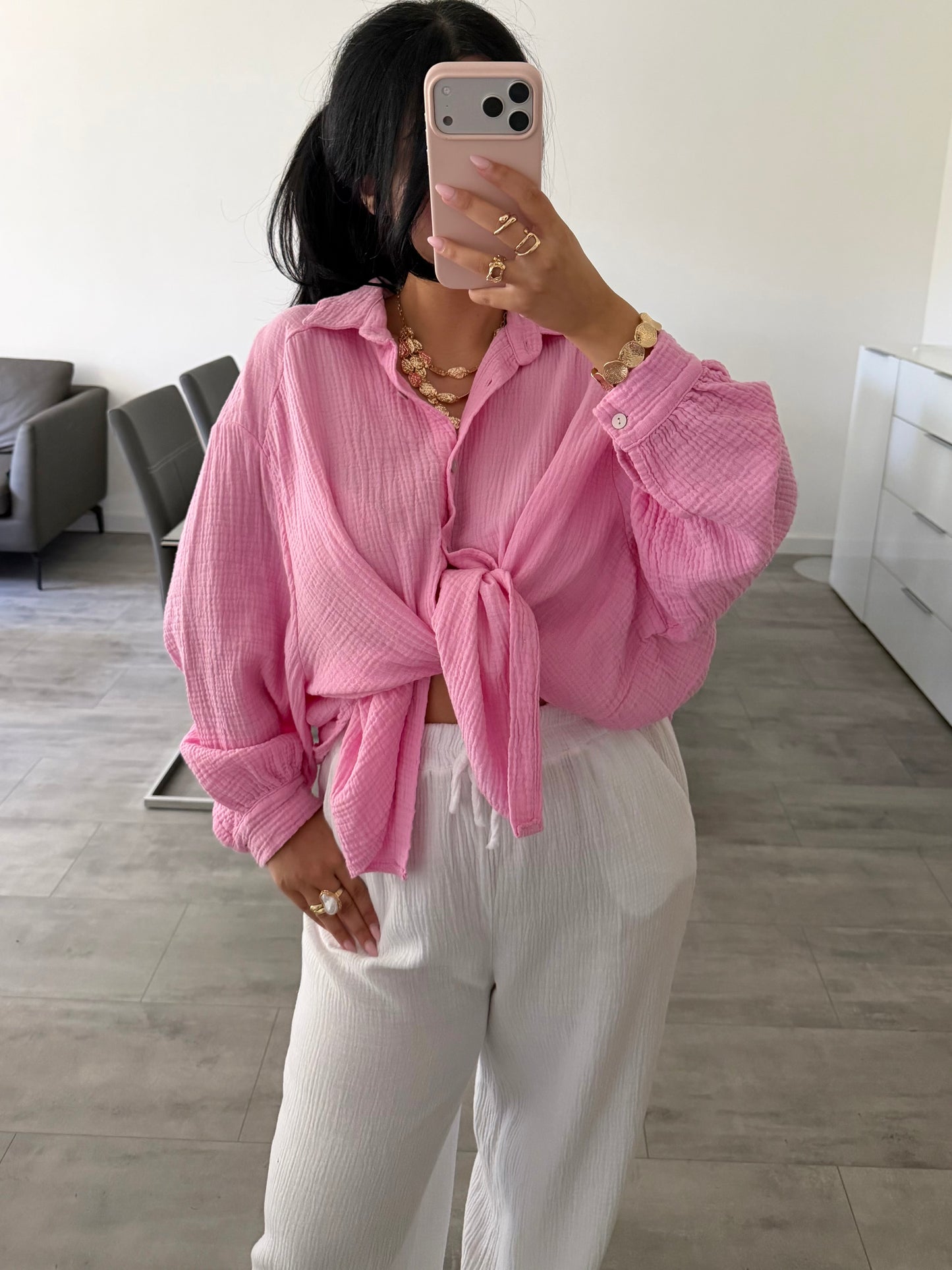 MUSSELIN BLUSE LEYA – Musselin Bluse bei Missnova