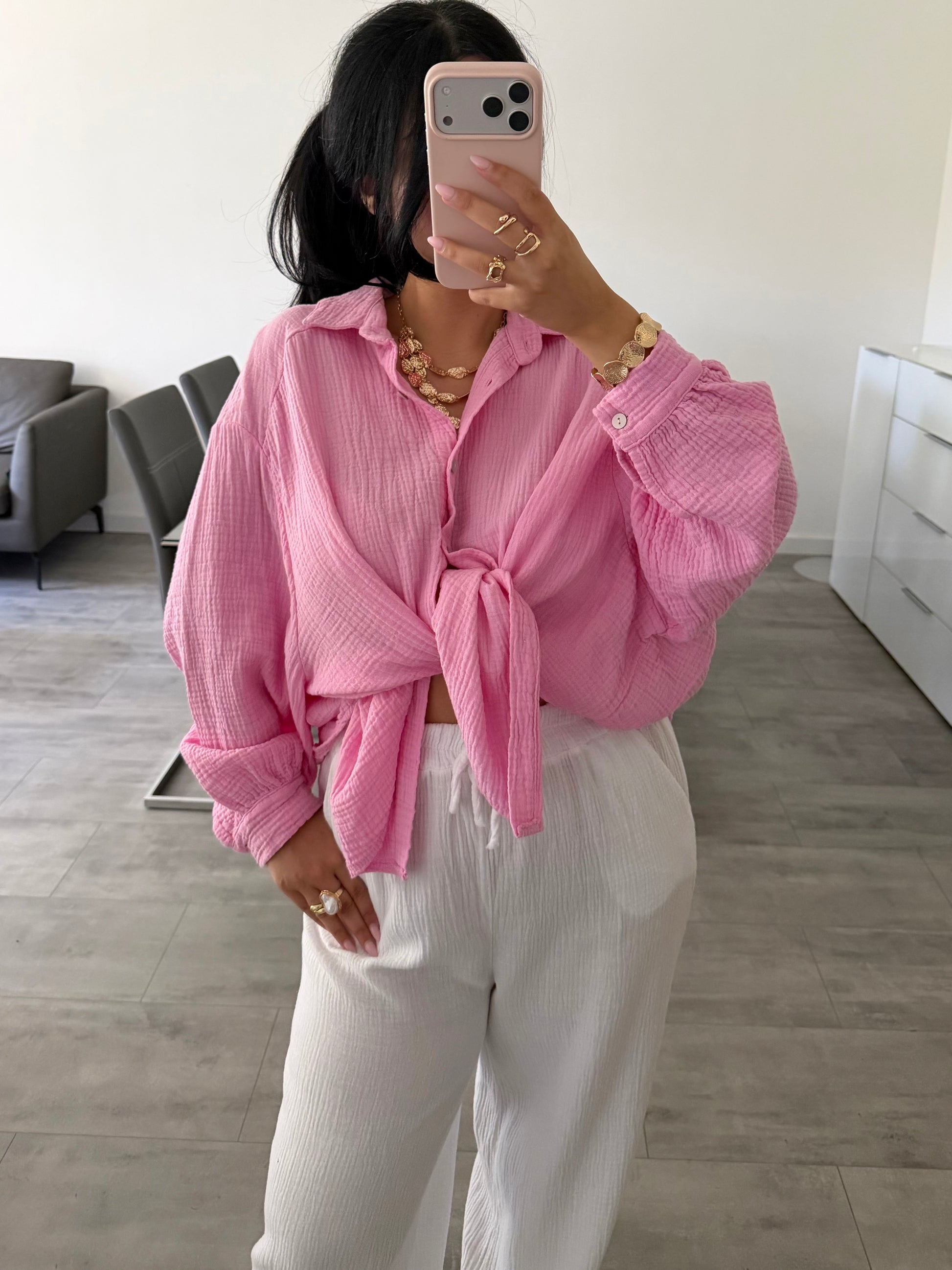 MUSSELIN BLUSE LEYA – Musselin Bluse bei Missnova