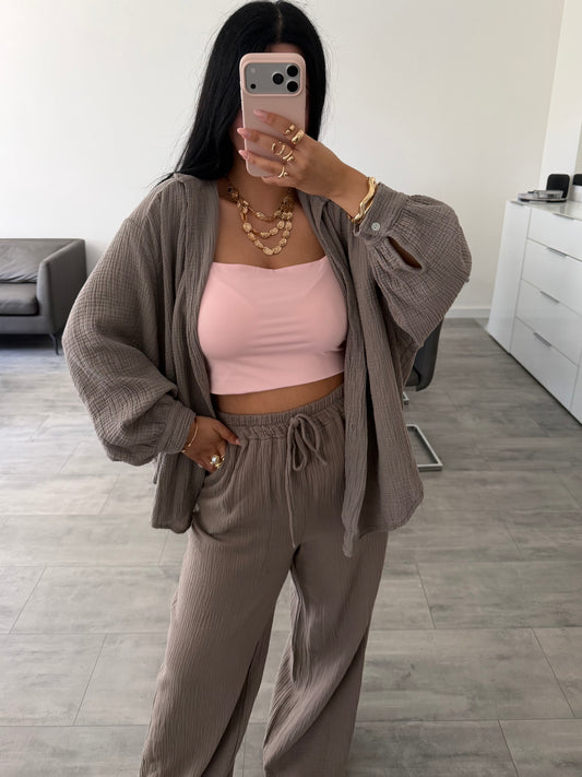 MUSSELIN HOSE LEYA Musselin kaufen | Miss Nova