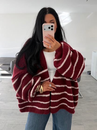 OVERSIZE CARDIGAN FELI GESTREIFT