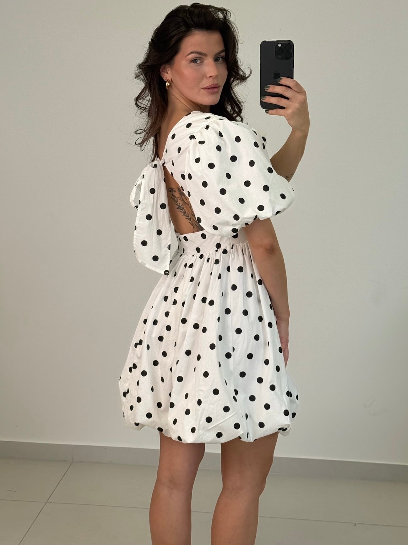 BAUMWOLLKLEID GEPUNKTET INES Ansicht 2 – Miss Nova Damenmode