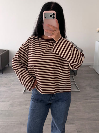 STRIPED COTTON LONGSLEEVE RUMI