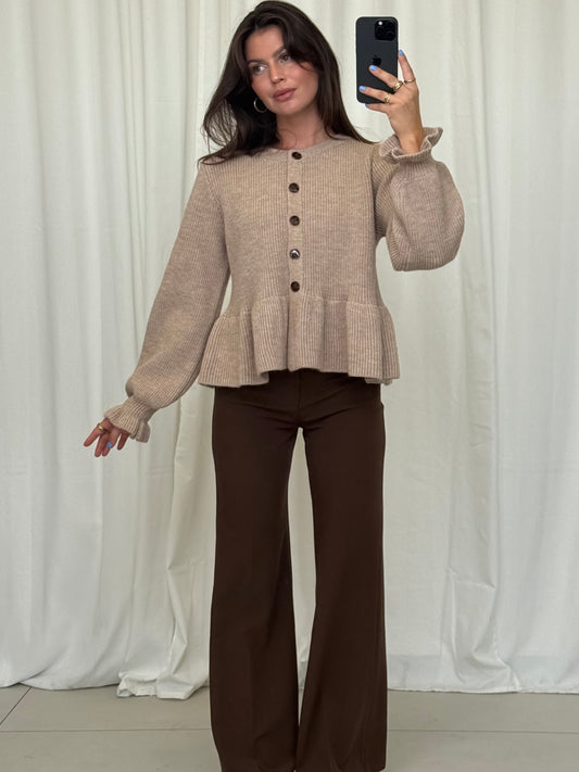 CARDIGAN MIT SCHÖẞCHEN LINA Musselin kaufen | Miss Nova