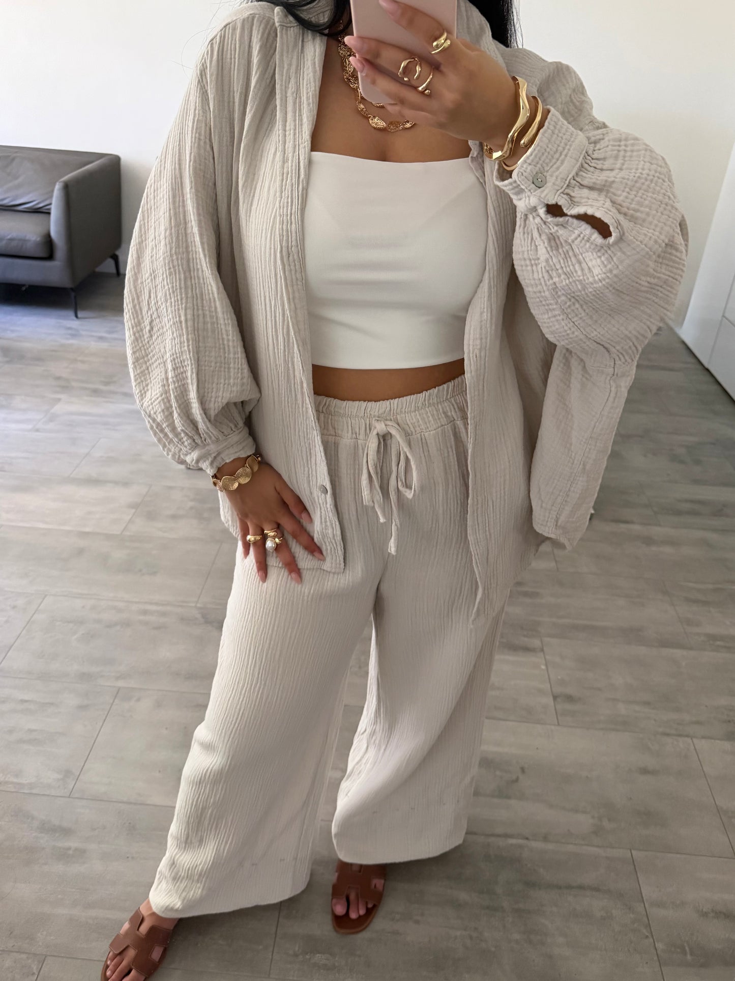 MUSSELIN HOSE LEYA