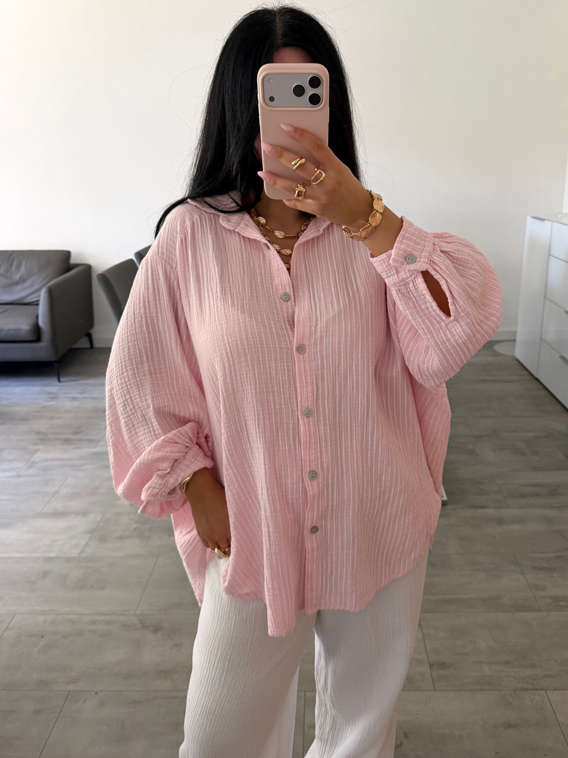 MUSSELIN BLUSE FABIENNE STREIFEN – Musselin Bluse bei Missnova