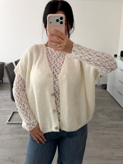 KURZARM STRICKJACKE LENI – Miss Nova Damenmode