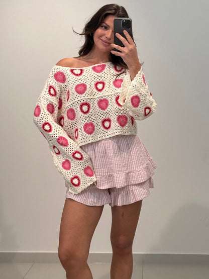 CROCHET HÄKELOBERTEIL ESTELLE – Miss Nova Damenmode
