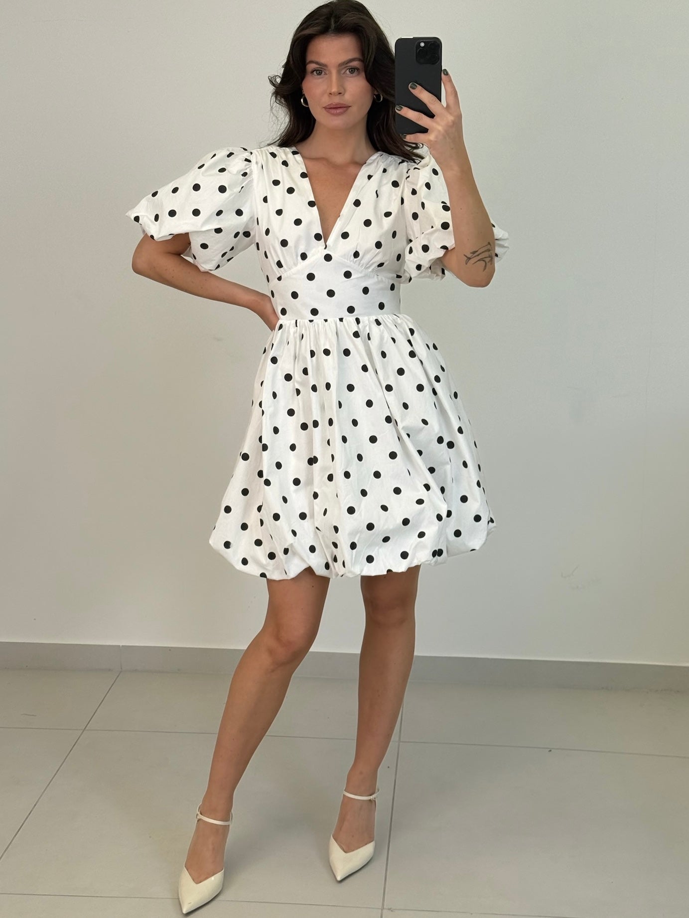 BAUMWOLLKLEID GEPUNKTET INES Ansicht 5 – Miss Nova Damenmode