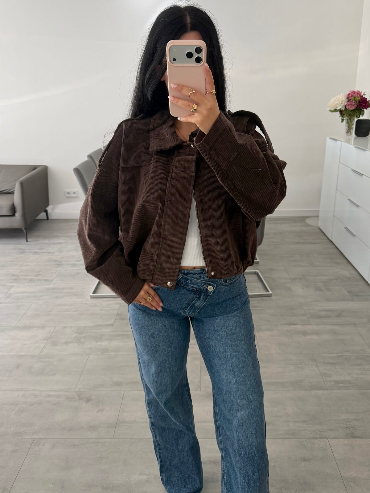 BAUMWOLL-CORDJACKE CASSIE
