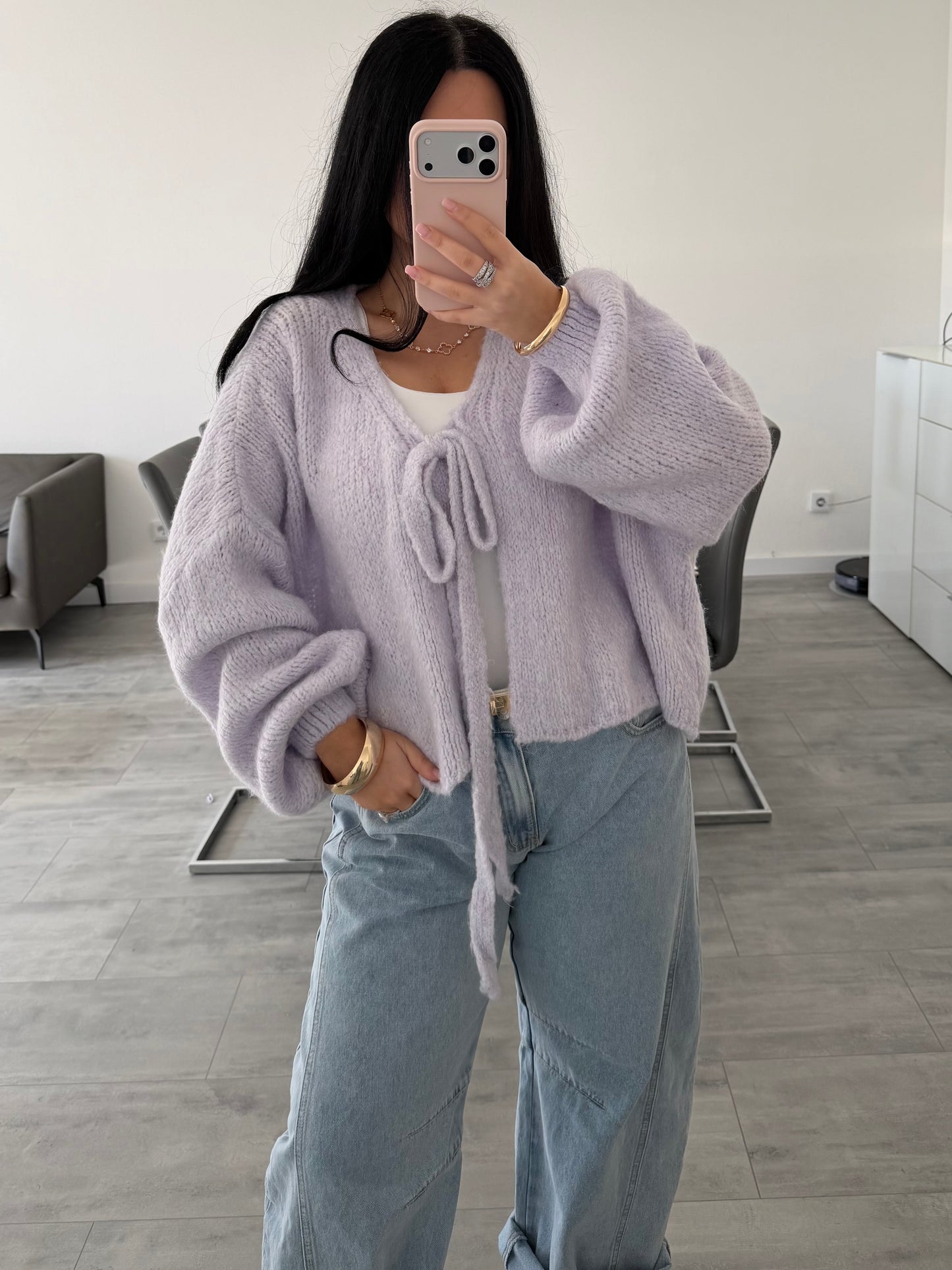 SOFT CARDIGAN NORA MIT SCHLEIFE