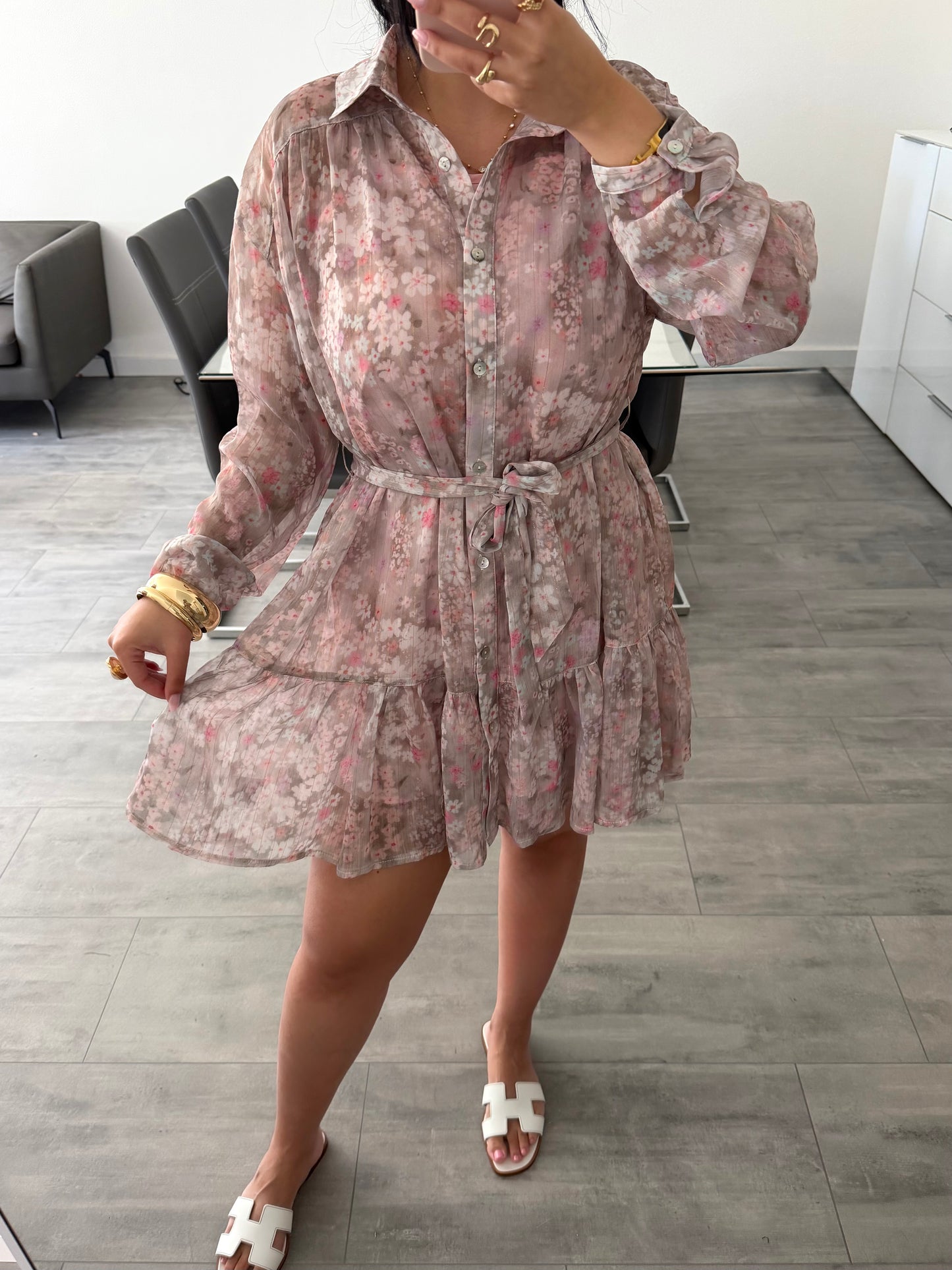 KLEID MIT BLUMENMUSTER YELDA – Miss Nova Damenmode