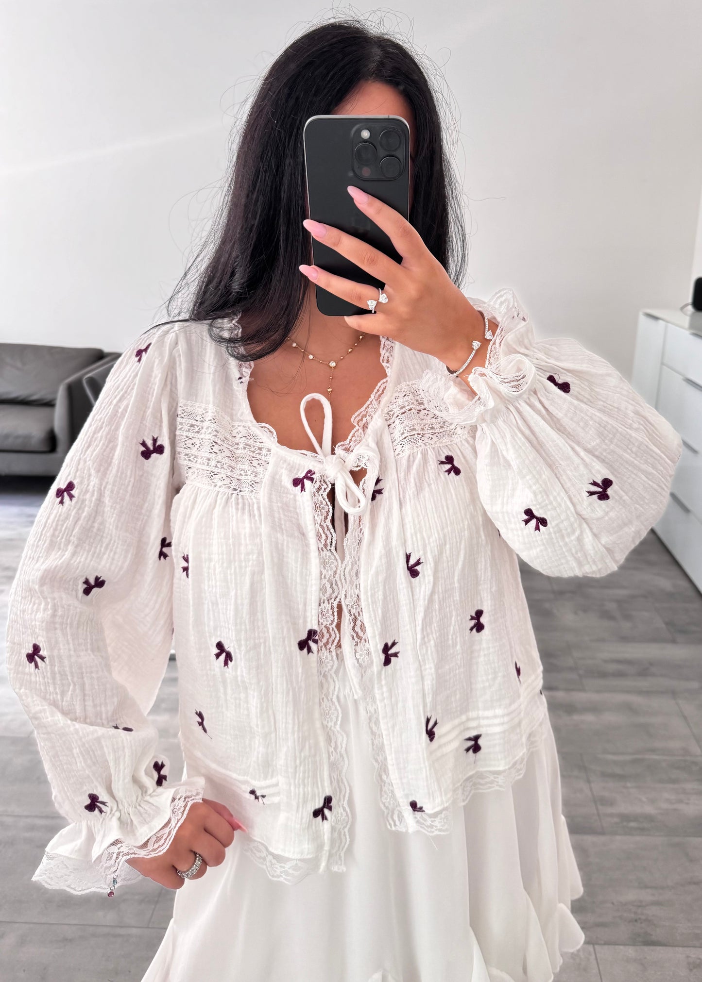 MUSSELINBLUSE MILANA