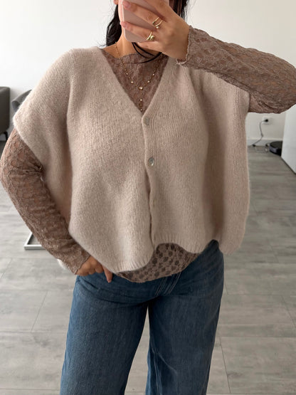 KURZARM STRICKJACKE LENI – Miss Nova Damenmode