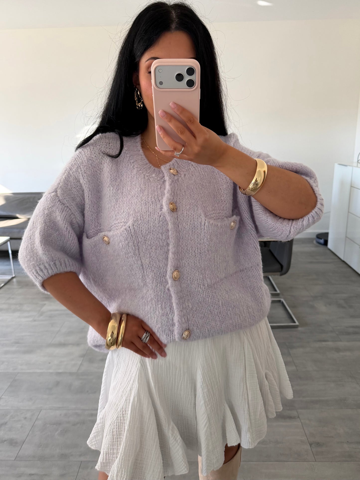 KURZARM STRICKCARDIGAN MALOU – Miss Nova Damenmode