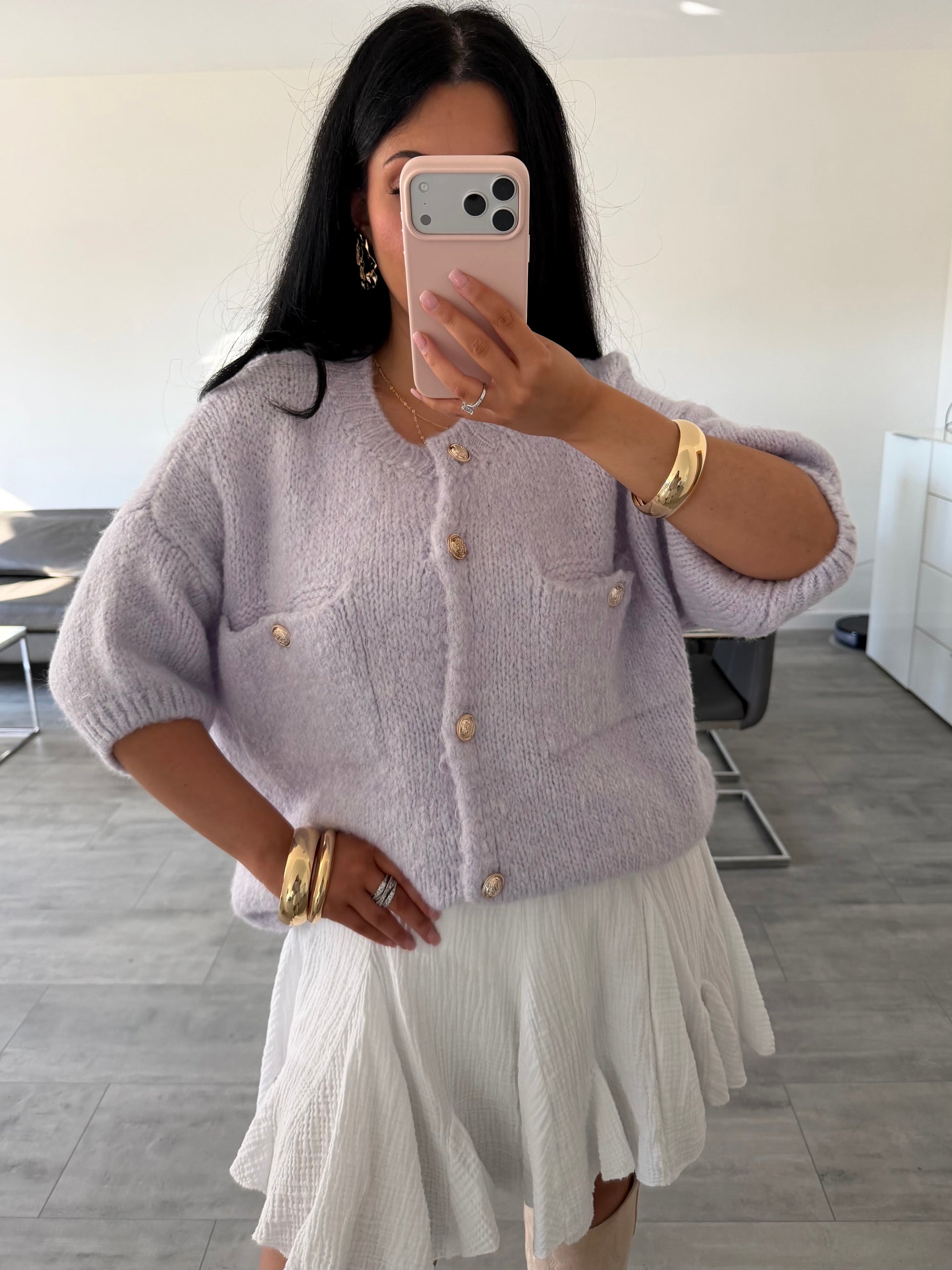 KURZARM STRICKCARDIGAN MALOU – Miss Nova Damenmode
