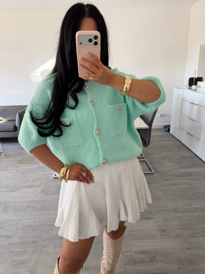 KURZARM STRICKCARDIGAN MALOU – Miss Nova Damenmode