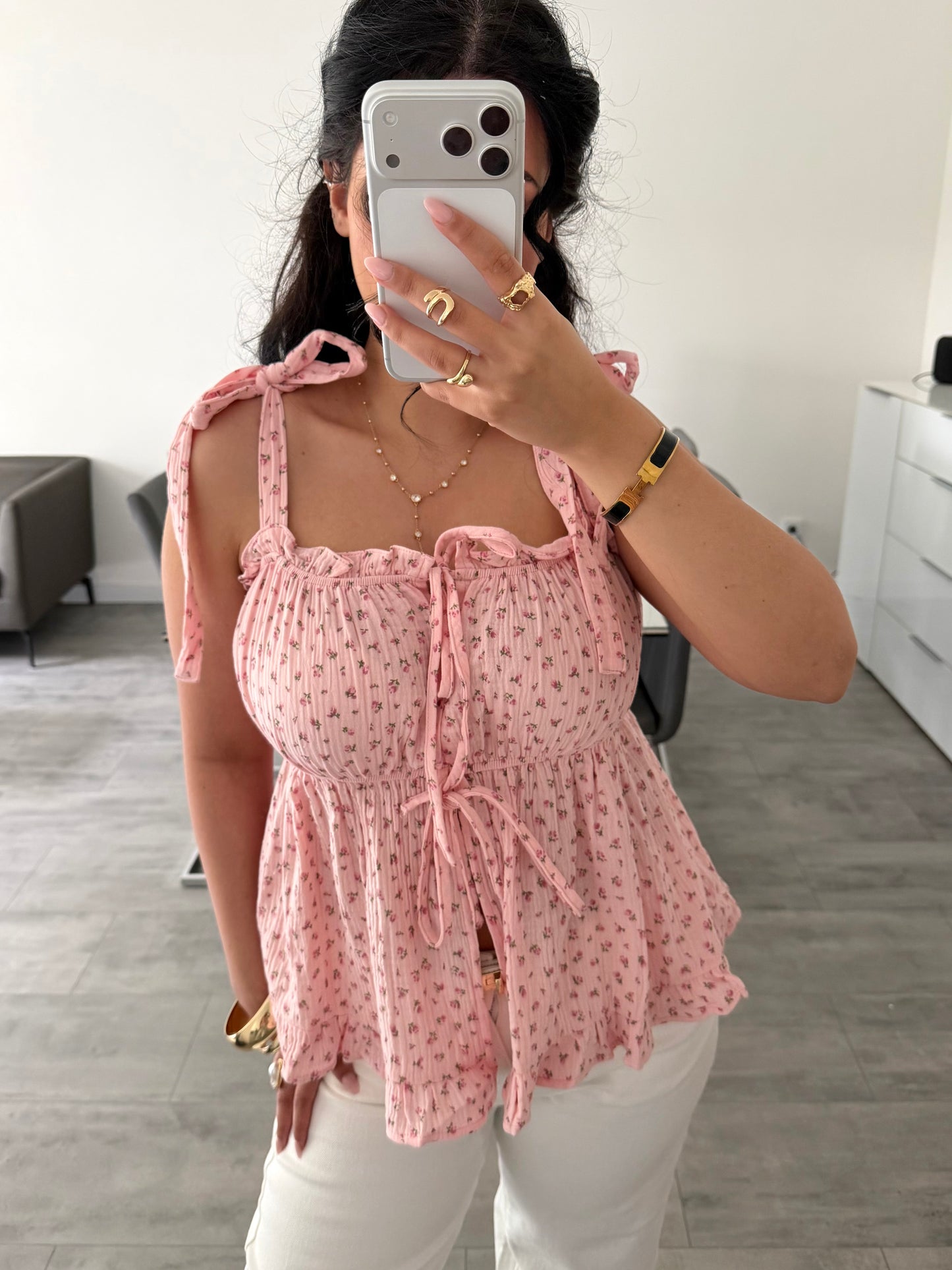 MUSSELIN TOP SOMMERBLÜTE – Musselin Mode Miss Nova