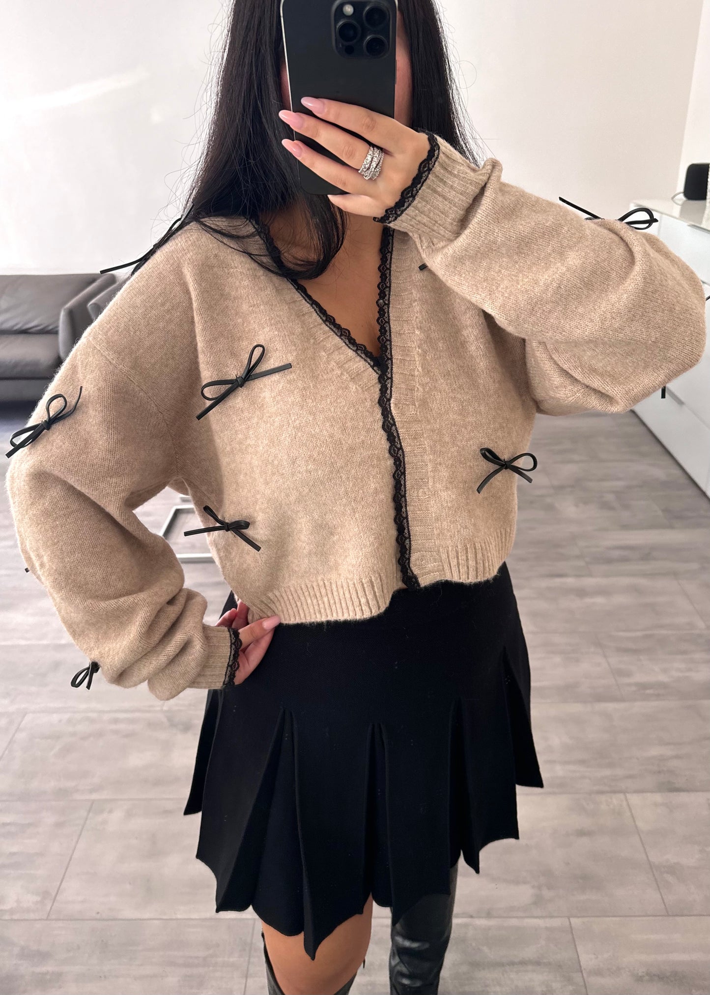 CARDIGAN CELINE TAUPE