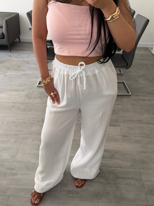 MUSSELIN HOSE LEYA Musselin kaufen | Miss Nova