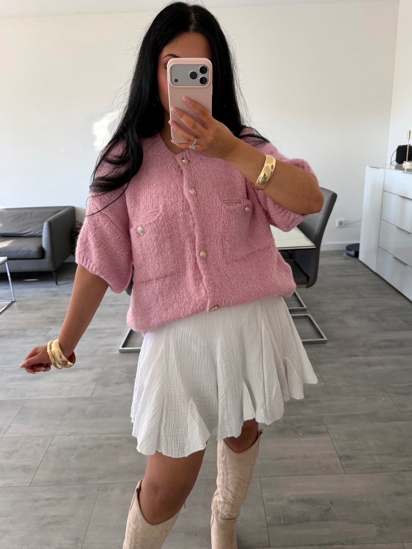 KURZARM STRICKCARDIGAN MALOU – Miss Nova Damenmode