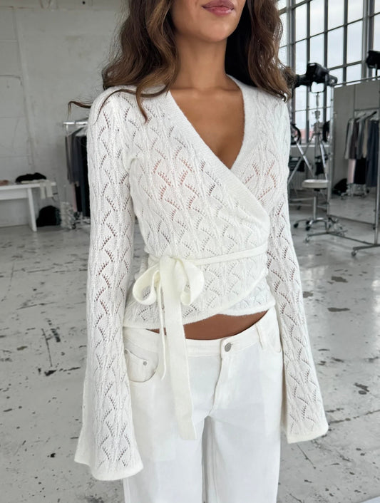 WICKEL-STRICKTOP ANNABELLE