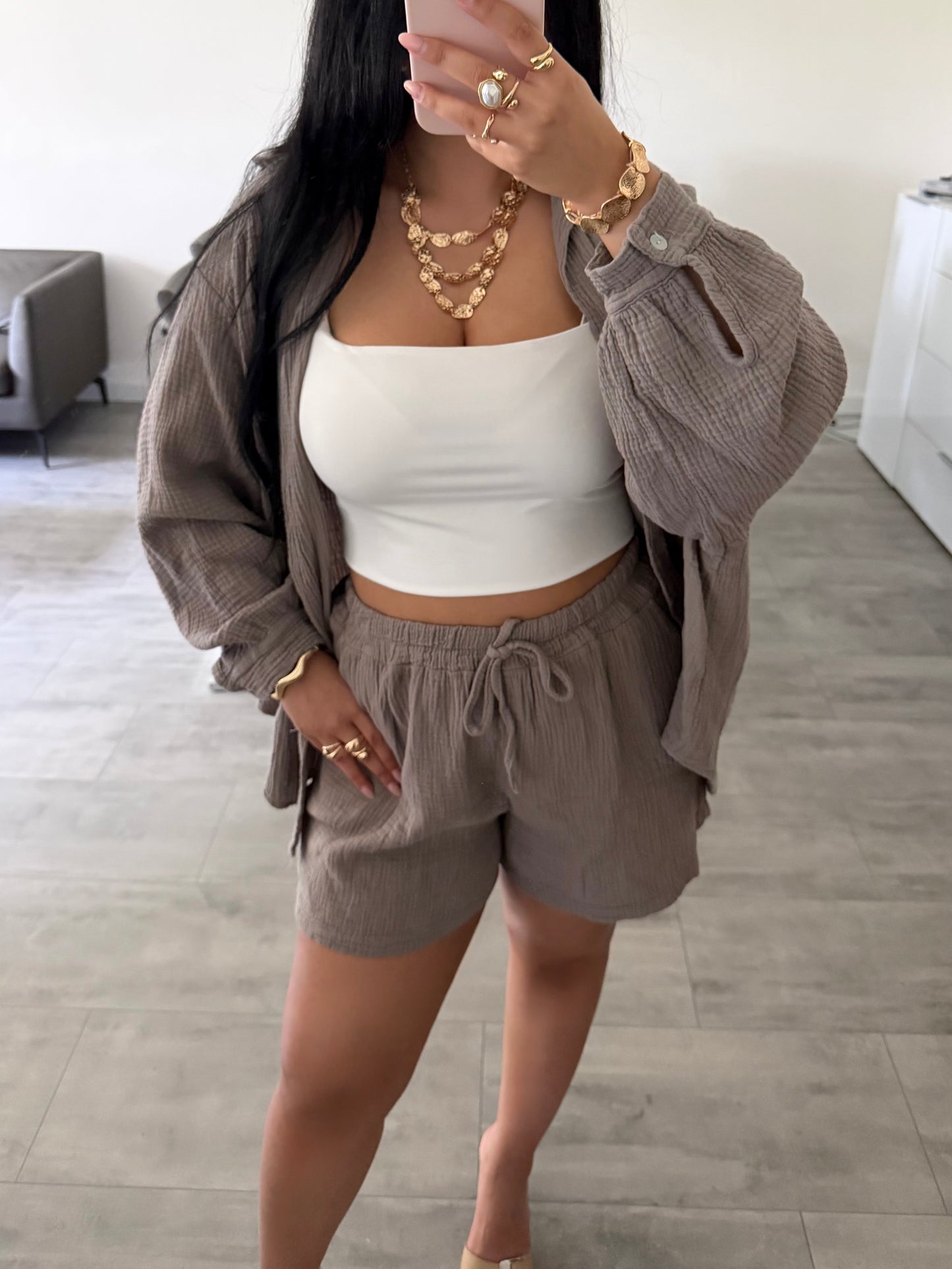 MUSSELIN SHORTS LEYA